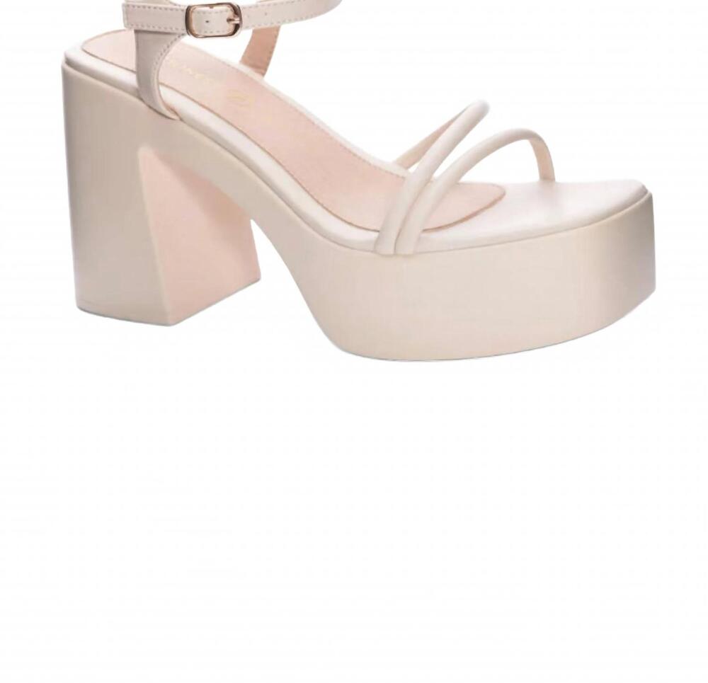 NEW CHINESE LAUNDRY women's avianna platform sandal in cream